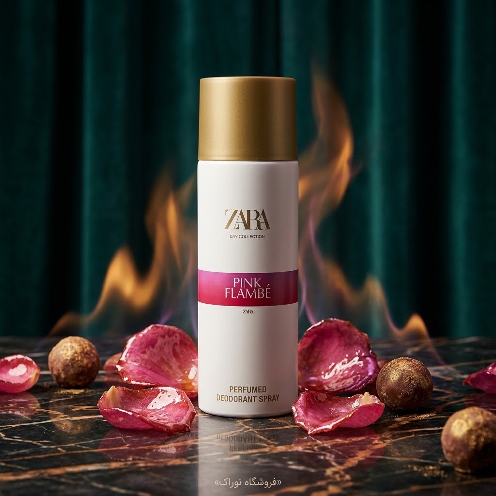 اسپری بدن زنانه زارا پینک فلامبه Pink Flambé حجم ۲۰۰ میل