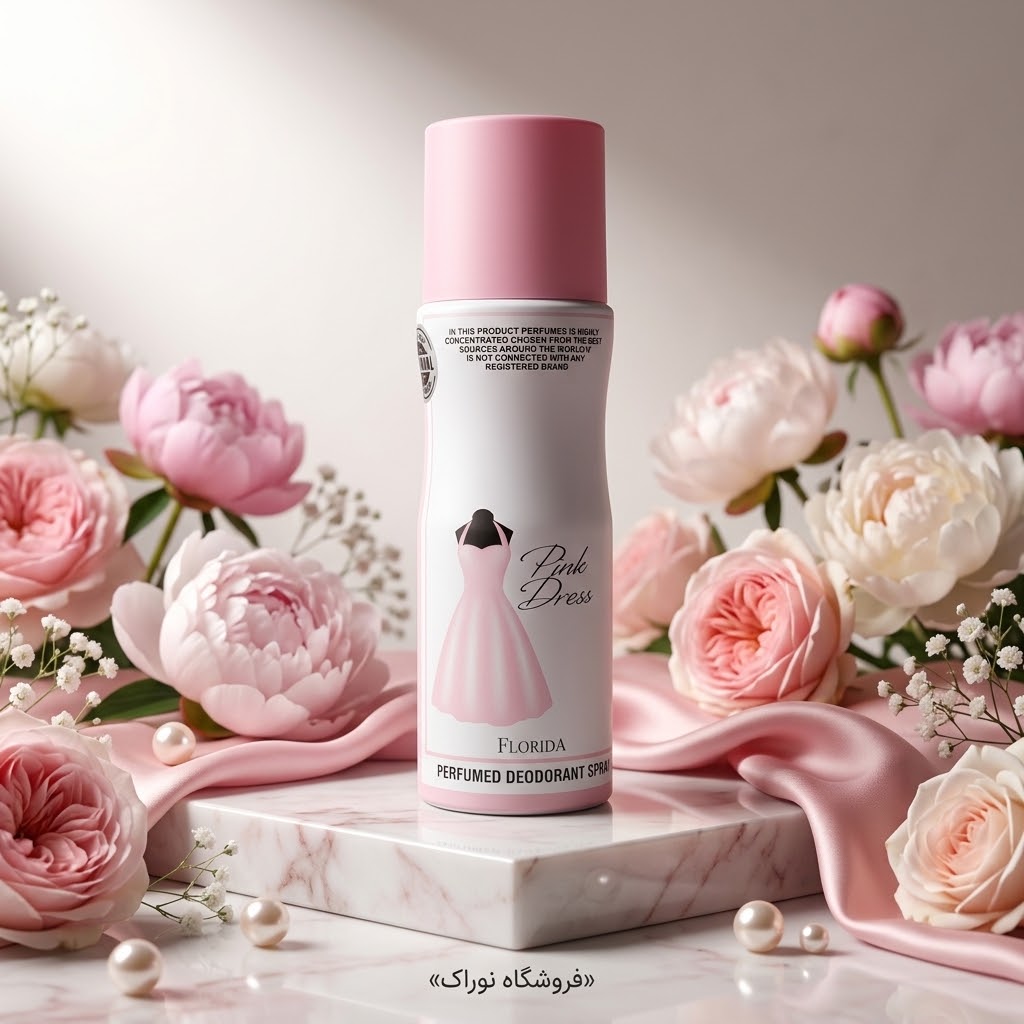 اسپری بدن اورجینال فلوریدا پینک درس Pink Dress حجم ۲۰۰ میل