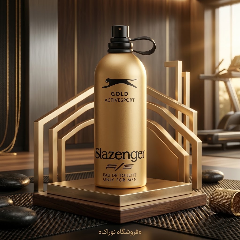 ادکلن و عطر مردانه اسلازنگر Active Sport Gold A/S حجم ۱۲۵ میل ساخت ترکیه